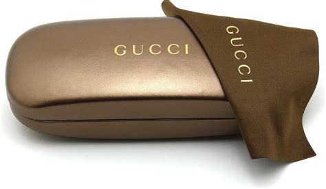 gucci hard eyeglass case with cleaning cloth|Gucci sunglasses case replacement.